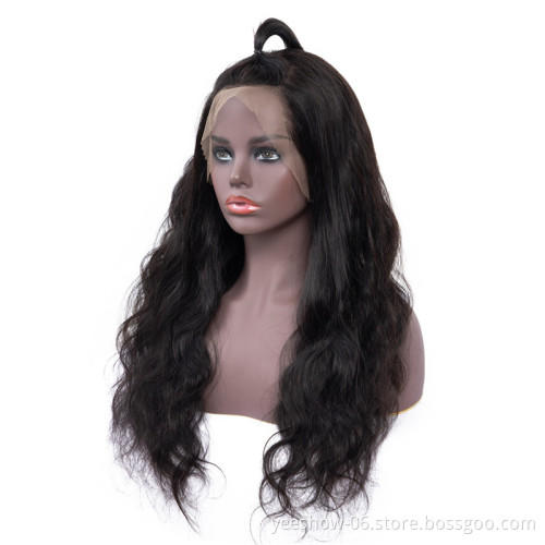 veitnamese single drawn unprocessed raw bulk remy human virgin hair 360 lace wig body wave